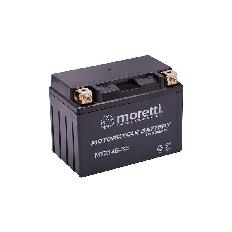 Akumulator kwasowo-ołowiowy Moretti MTZ14-BS, 12V 11Ah