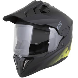 Kask motocyklowy enduro ZED XD1 matowy czarno-fluo żółty