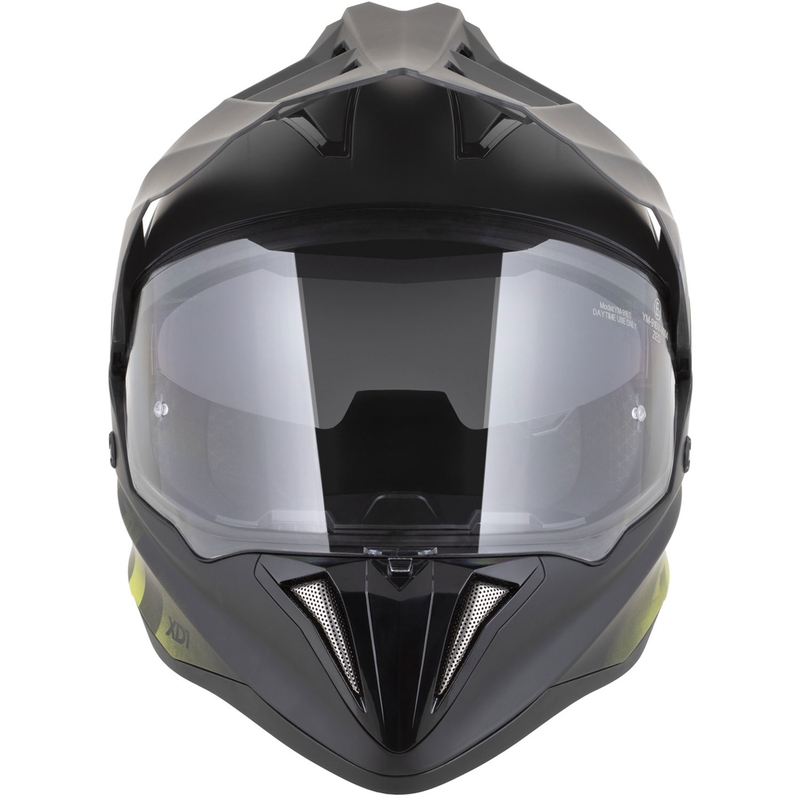 Kask motocyklowy enduro ZED XD1 matowy czarno-fluo żółty