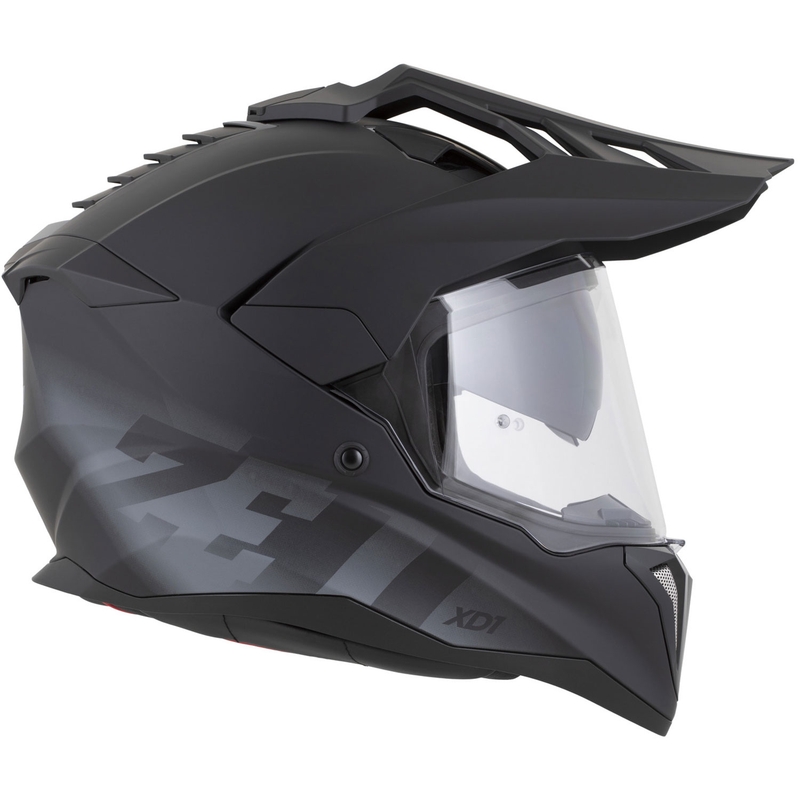 Kask motocyklowy enduro ZED XD1 matowy czarno-ciemnoszary