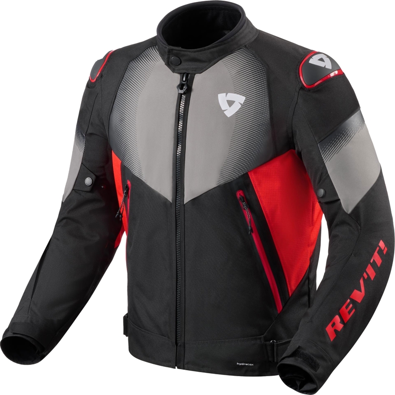 Kurtka motocyklowa Revit Control H2O czarno-czerwona
