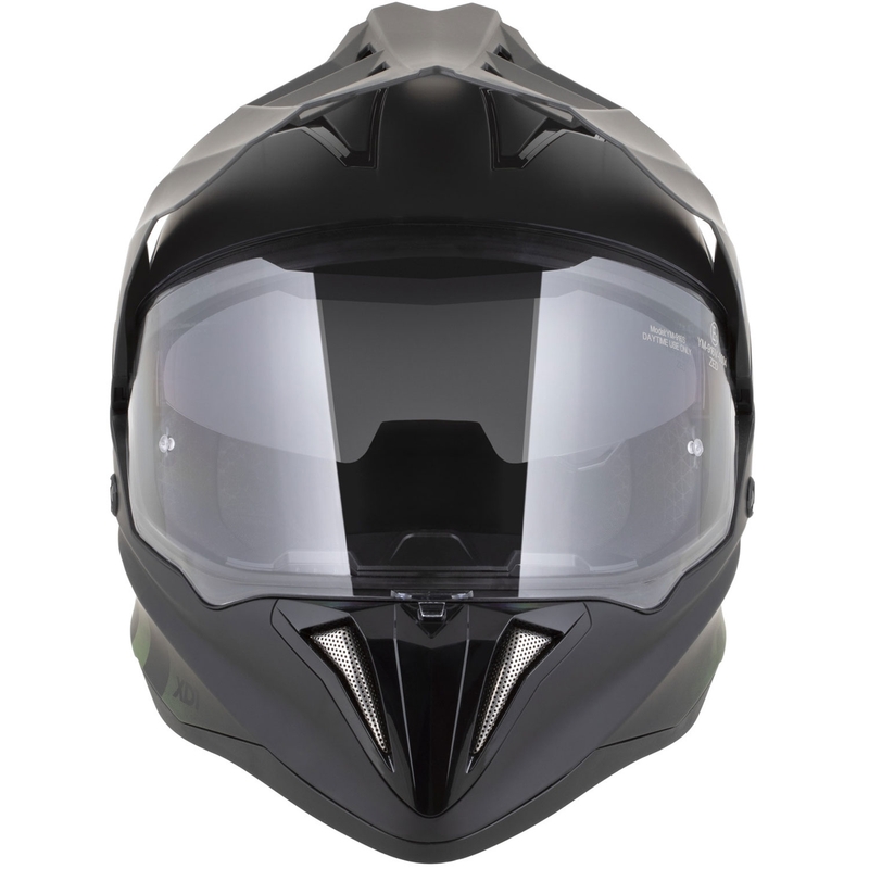 Kask motocyklowy enduro ZED XD1 matowy czarno-ciemnozielony