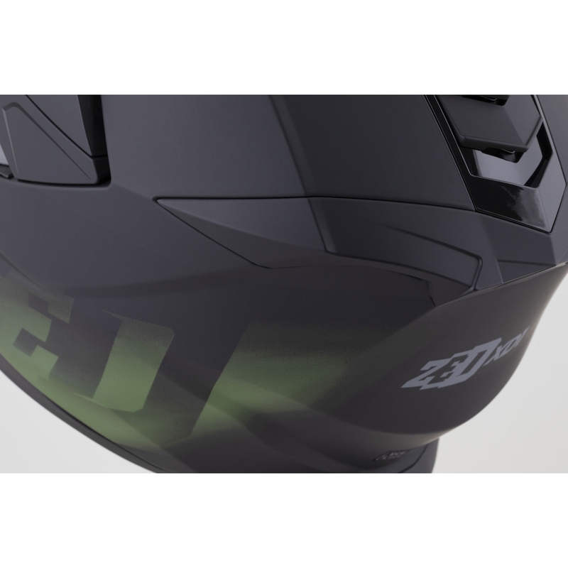 Kask motocyklowy enduro ZED XD1 matowy czarno-ciemnozielony