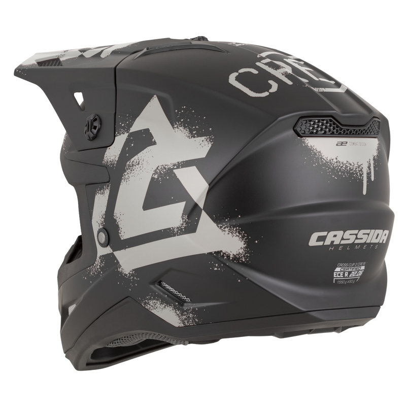 Kask motocrossowy Cassida Cross Cup 2 Crew matowoczarno-piaskowy