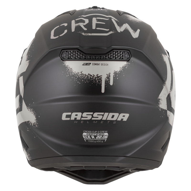 Kask motocrossowy Cassida Cross Cup 2 Crew matowoczarno-piaskowy