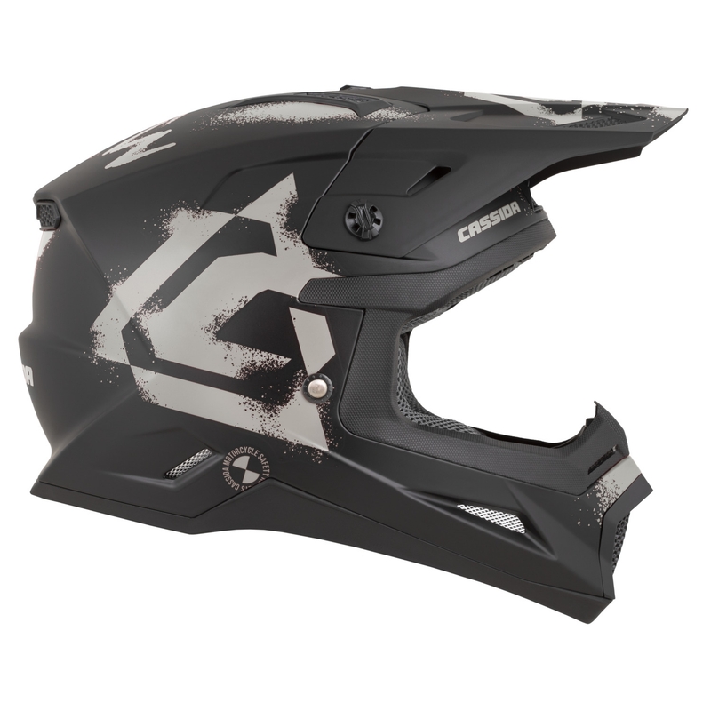 Kask motocrossowy Cassida Cross Cup 2 Crew matowoczarno-piaskowy