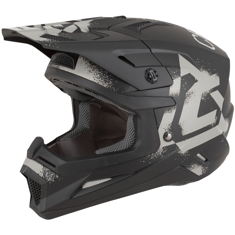 Kask motocrossowy Cassida Cross Cup 2 Crew matowoczarno-piaskowy
