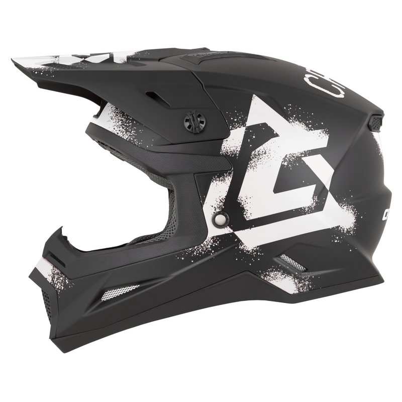 Kask motocrossowy Cassida Cross Cup 2 Crew matowoczarno-biały