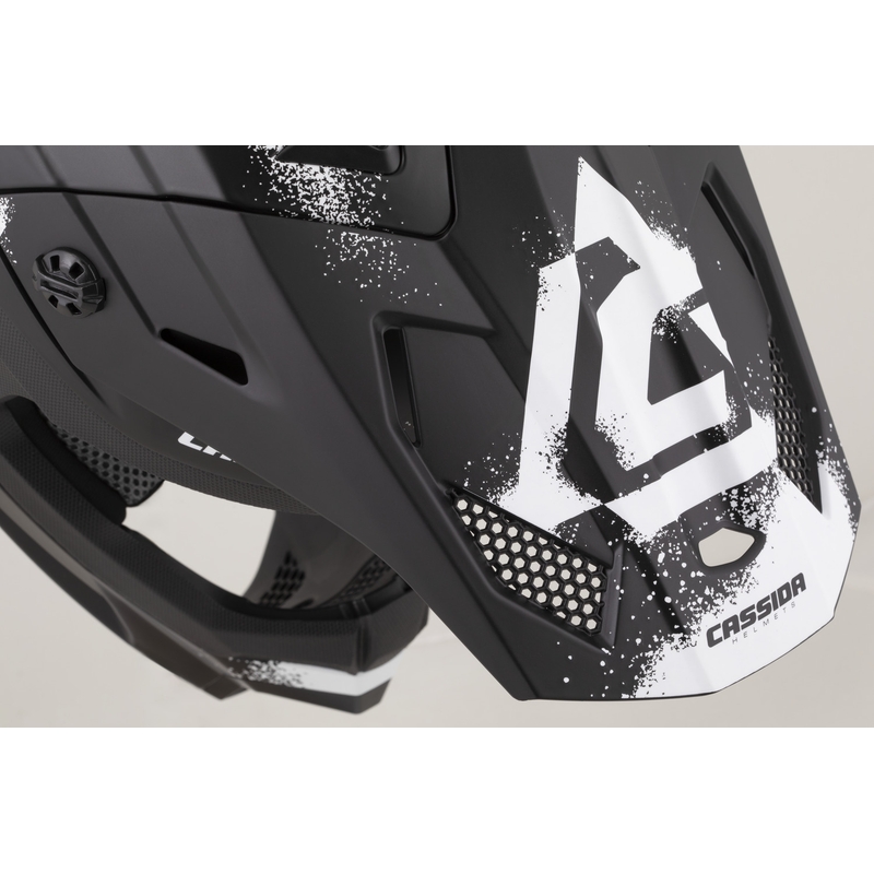 Kask motocrossowy Cassida Cross Cup 2 Crew matowoczarno-biały