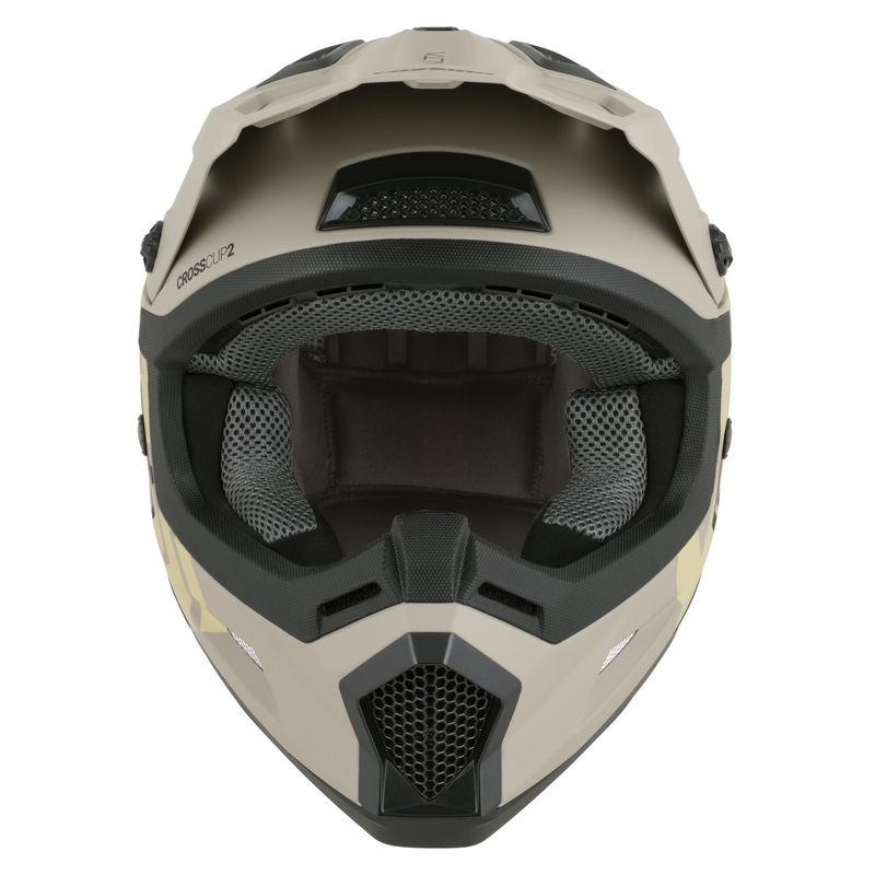 Kask motocrossowy dziecięcy Cassida Cross Cup 2 Alta Junior matowy piaskowo-szary