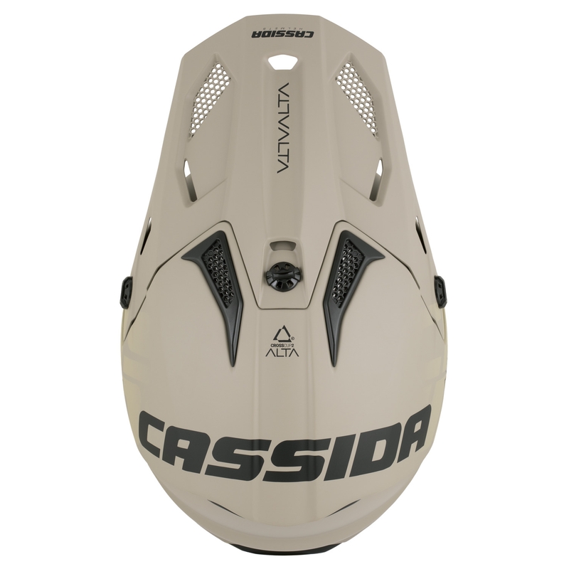 Kask motocrossowy dziecięcy Cassida Cross Cup 2 Alta Junior matowy piaskowo-szary