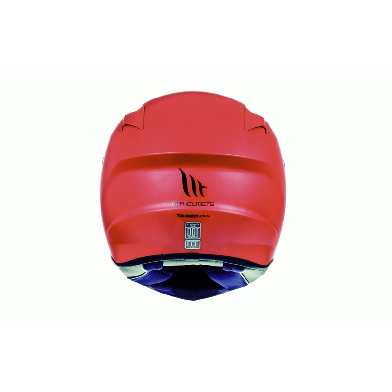 Integralny kask motocyklowy MT Targo czerwony matowy wyprzedaż