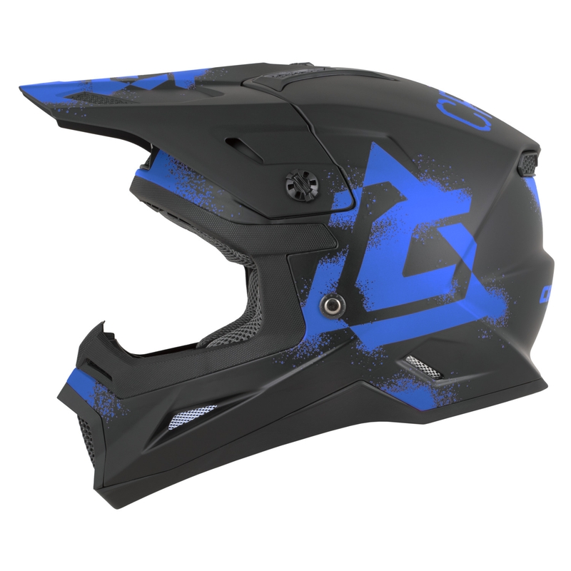 Kask motocrossowy dziecięcy Cassida Cross Cup 2 Crew Junior matowy czarno-niebieski