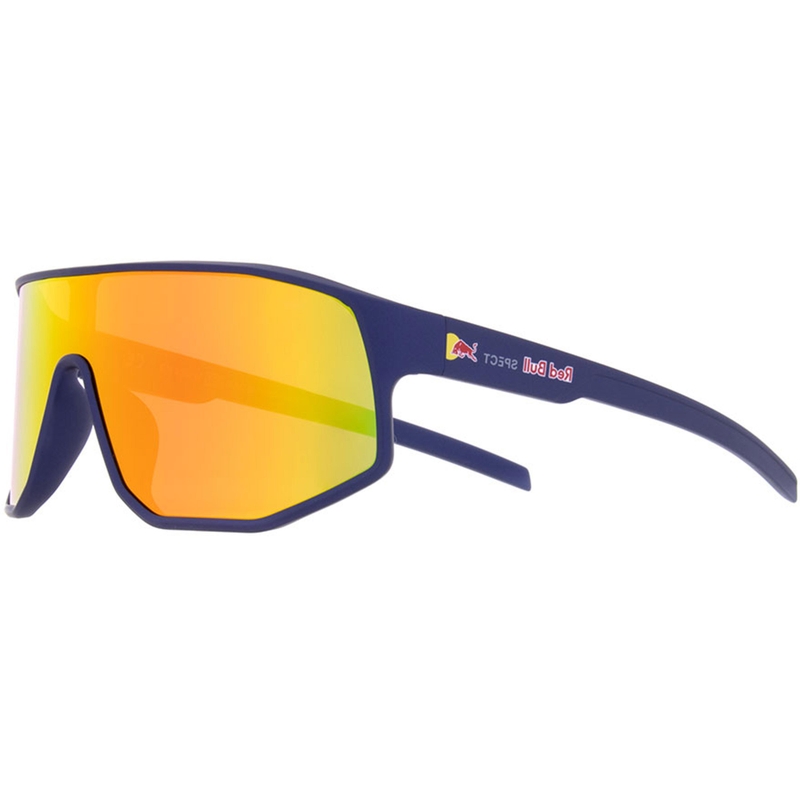 Okulary przeciwsłoneczne Red Bull Spect Dash niebieskie z pomarańczowymi szkłami