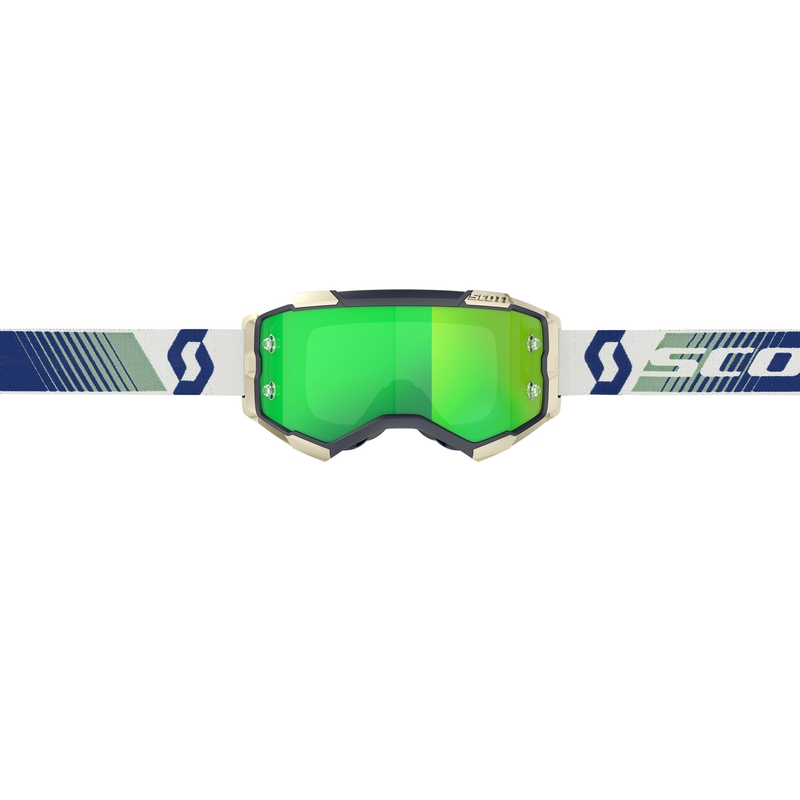 Gogle motocrossowe SCOTT Fury CH niebiesko-zielone z zielonym lustrzanym pleksiglasem