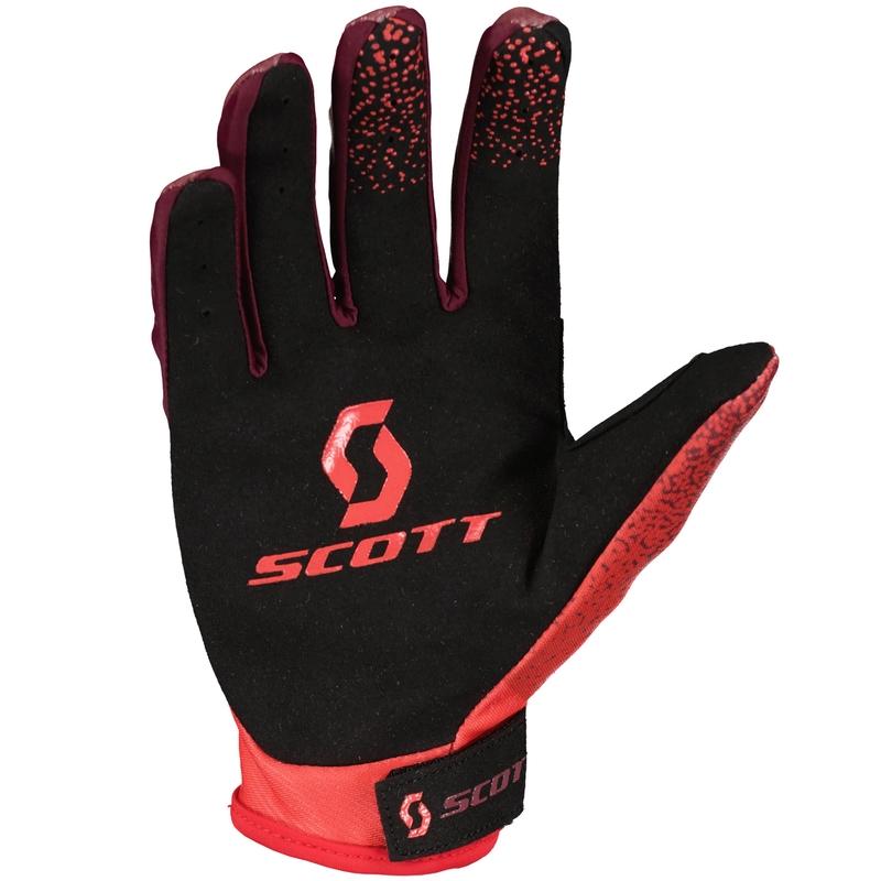 Rękawice motocrossowe SCOTT 350 DIRT EVO czerwono-czarne
