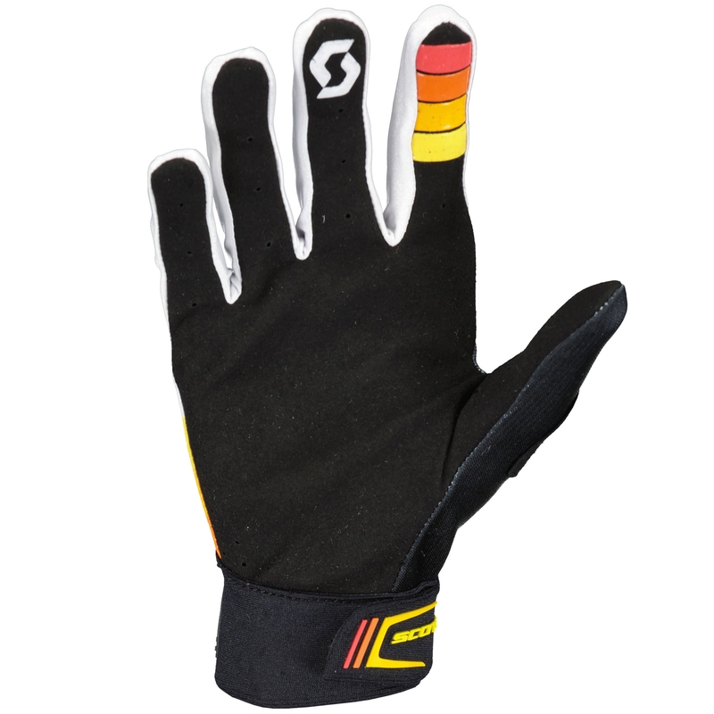 Rękawice motocrossowe SCOTT 450 Prospect pomarańczowo-żółte