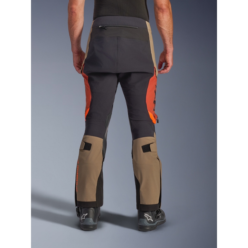 Spodnie motocyklowe Alpinestars Halo PRO Drystar XF jasnobrązowo-ciemnopomarańczowo-czarne