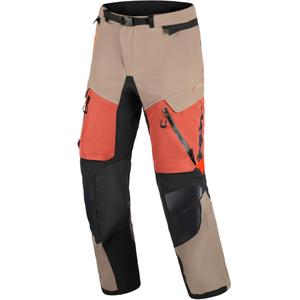 Spodnie motocyklowe Alpinestars Halo PRO Drystar XF jasnobrązowo-ciemnopomarańczowo-czarne