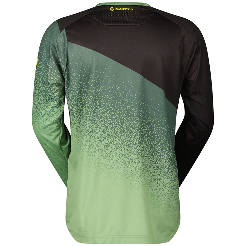 Koszulka motocrossowa SCOTT 350 DIRT EVO czarno-zielona