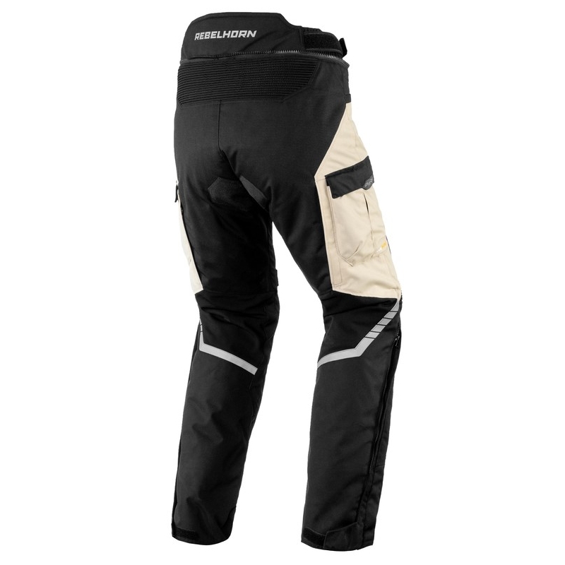 Rebelhorn Patrol Motorcycle Pants Black, Sand Grey