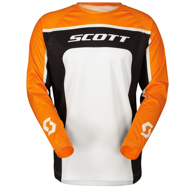 Koszulka motocrossowa SCOTT 350 TRACK EVO czarno-czerwona