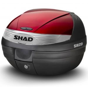 Top case with color cover SHAD SH29 Red