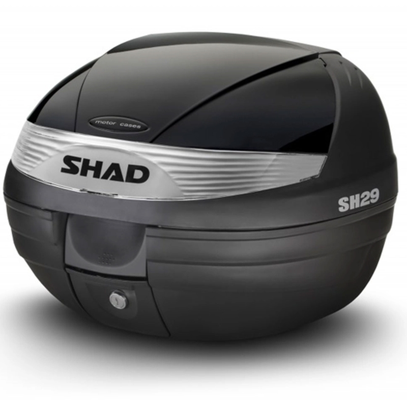 Top case with color cover SHAD SH29 Black metal