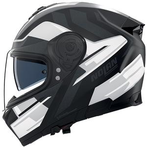 Kask motocyklowy integralny Nolan N80-8 Trittico 359 matowy czarno-biało-antracytowy