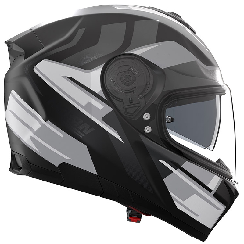 Kask motocyklowy integralny Nolan N80-8 Trittico 359 matowy czarno-biało-antracytowy