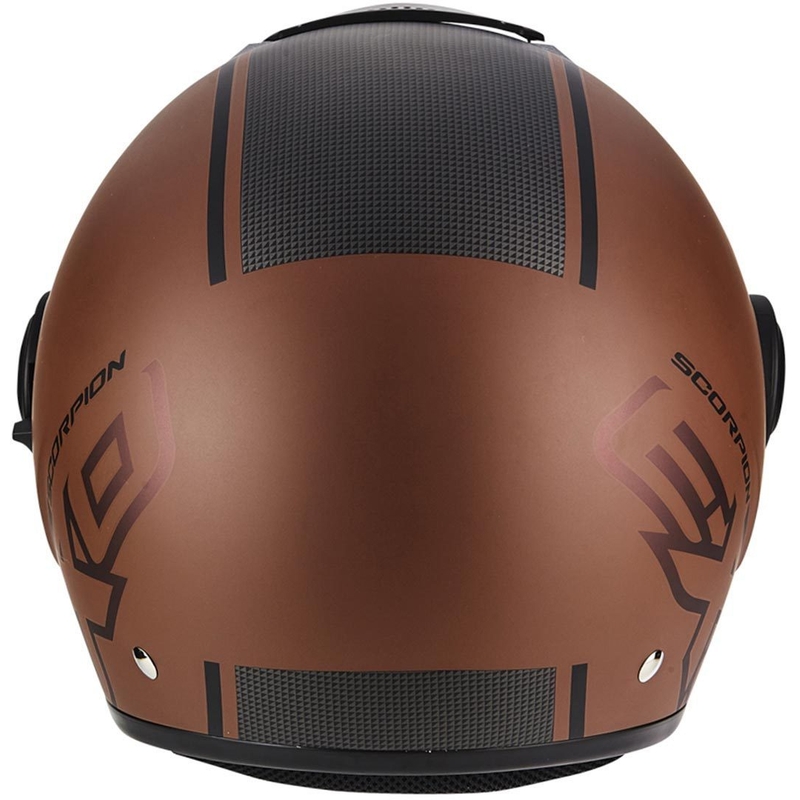 Otwarty kask motocyklowy Scorpion EXO-CITY Avenue brązowo-czarny