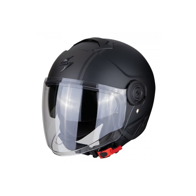 Otwarty kask motocyklowy Scorpion EXO-CITY Avenue czarno-srebrny