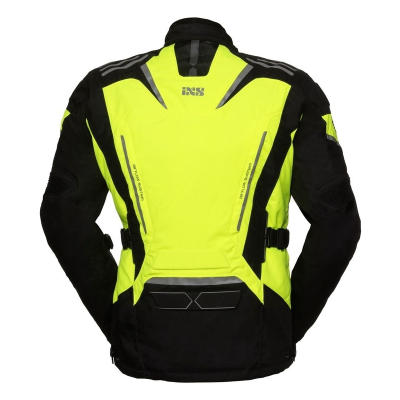 Kurtka motocyklowa iXS Powells fluo żółto-czarna