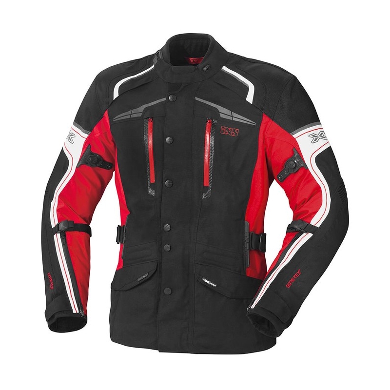 Damska kurtka motocyklowa iXS Montgomery czarno-biało-czerwona