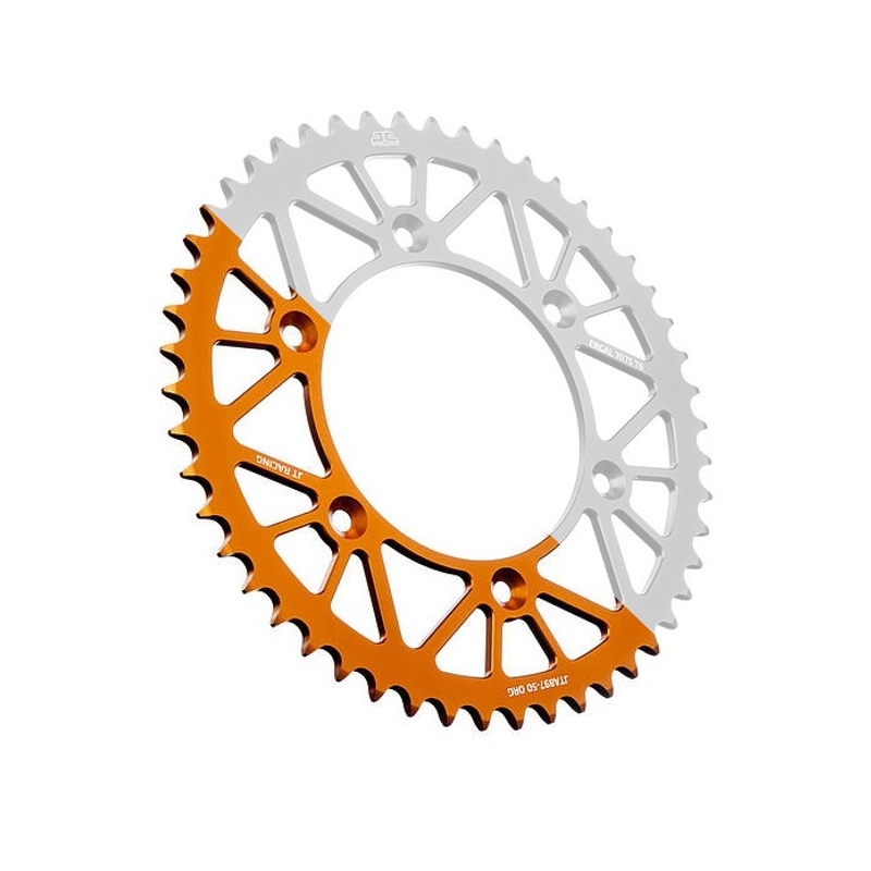 Rear ALU sprocket JT 52T, 520 Orange