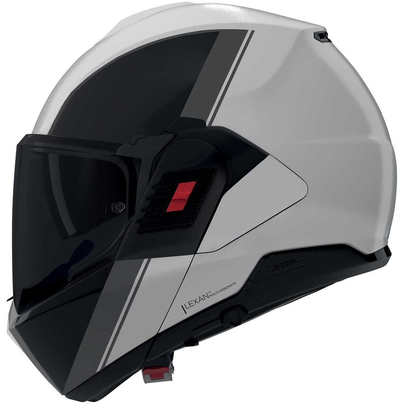 Kask motocyklowy typu flip-up Nolan N120-1 Verniciatura Speciale 356 połysk perłowo-czarno-szary