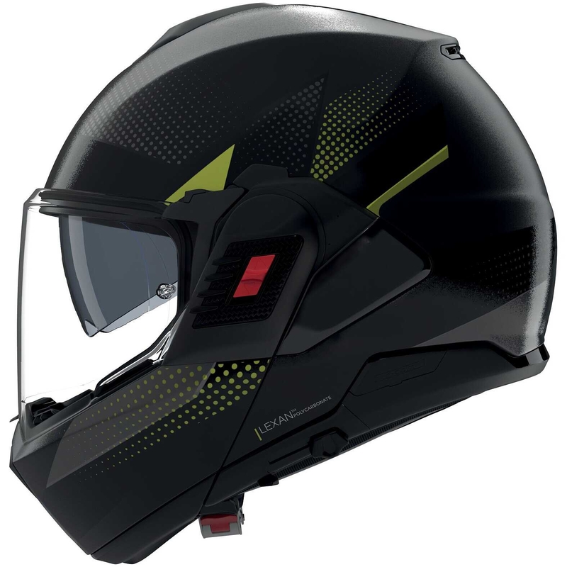 Kask motocyklowy typu flip-up Nolan N120-1 Ciclone matowy szaro-czarno-zielony