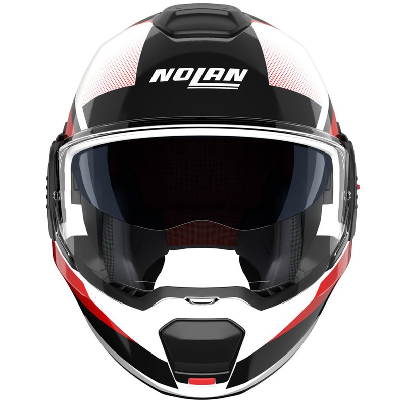 Kask motocyklowy typu flip-up Nolan N120-1 Ciclone 363 biało-czarno-czerwony