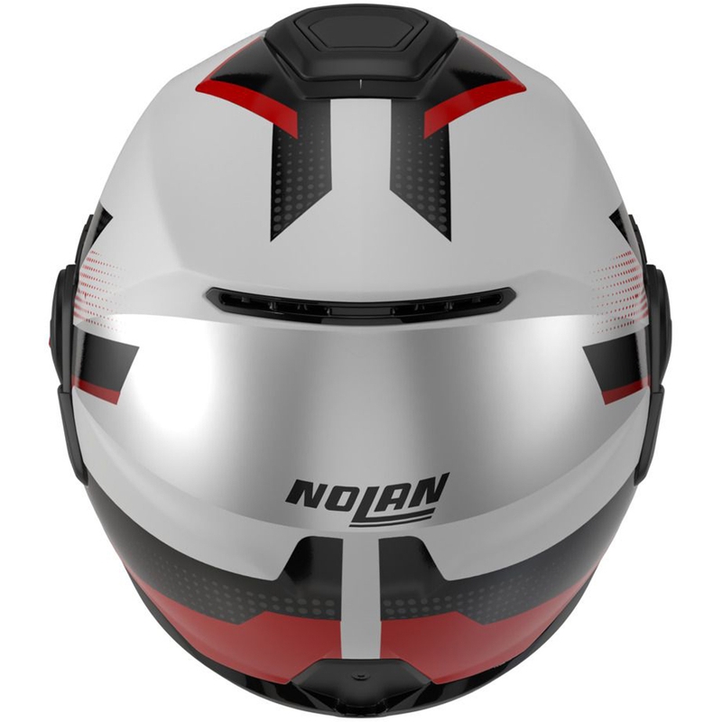 Kask motocyklowy typu flip-up Nolan N120-1 Ciclone 363 biało-czarno-czerwony