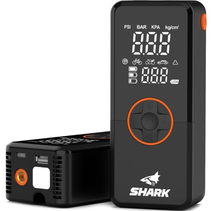 Kompresor akumulatorowy z powerbankiem SHARK BP-150 czarny