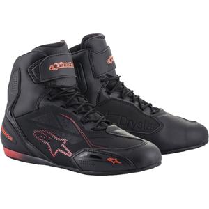 Buty motocyklowe Alpinestars Faster 3 Drystar czarno-fluo czerwone