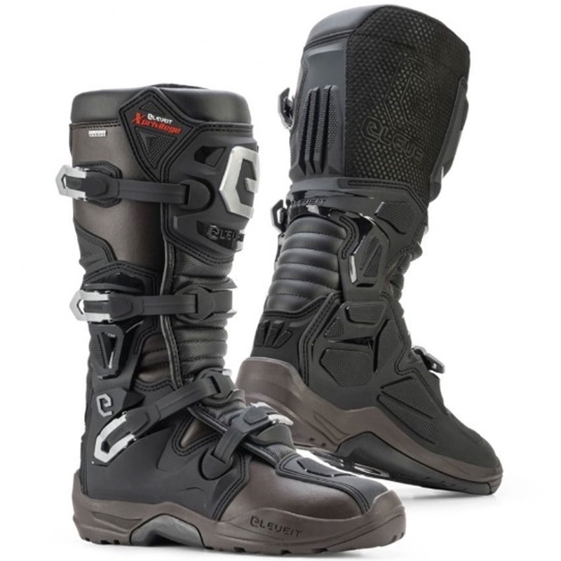 Buty motocyklowe Eleveit X PRIVILEGE WP ENDURO czarno-brązowe