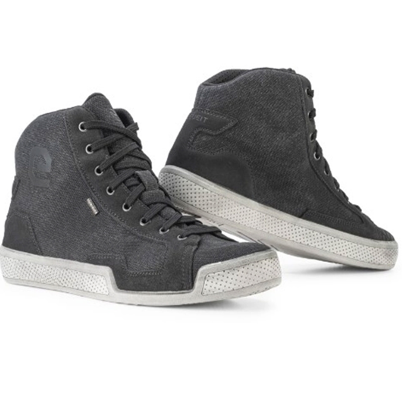 Czarne buty motocyklowe Eleveit Antibes WP Canvas