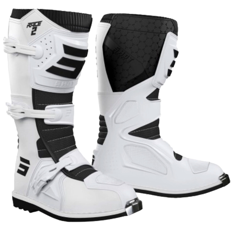 Buty motocrossowe Shot Race 2 czarno-białe
