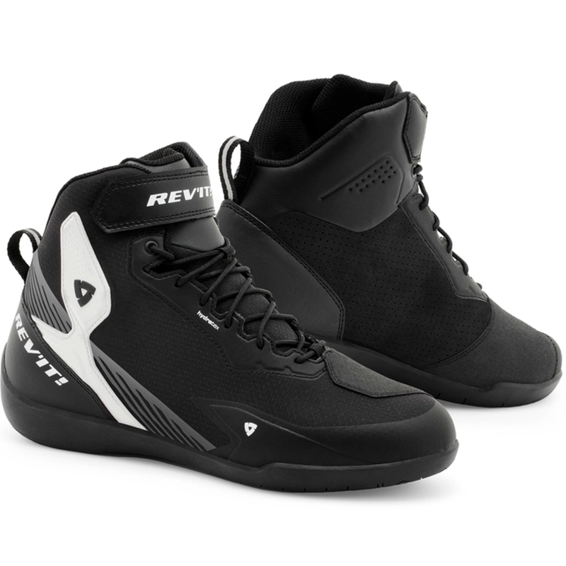 Czarno-białe buty motocyklowe Revit G-Force 2 H2O