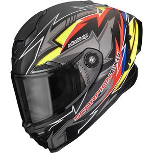 Kask motocyklowy integralny Scorpion EXO-RACE Air Move On FIM2 matowy czarno-czerwono-żółty