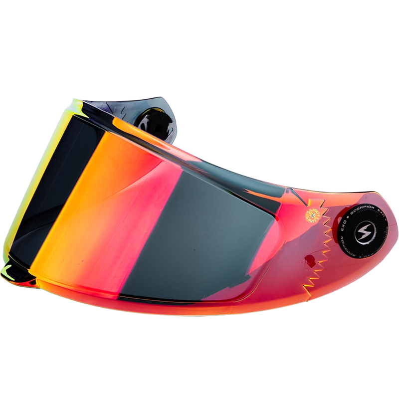 Wizjer Scorpion KDS-F-04 do kasków EXO-RACE Air lustrzany czerwony
