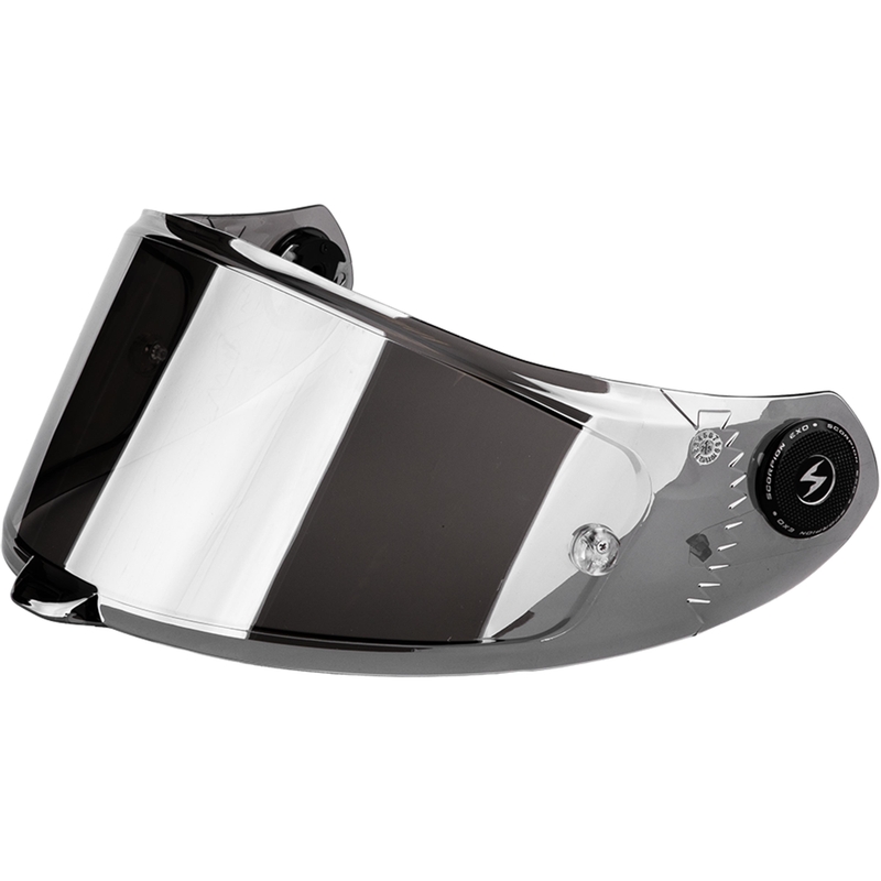 Wizjer Scorpion KDS-F-04 do kasków EXO-RACE Air, lustrzany srebrny
