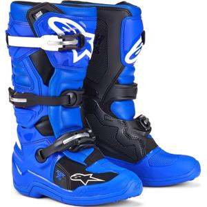 Buty motocyklowe dziecięce Alpinestars Tech 7 S niebiesko-biało-czarne