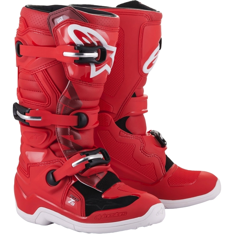 Buty motocyklowe dziecięce Alpinestars Tech 7 S czerwone